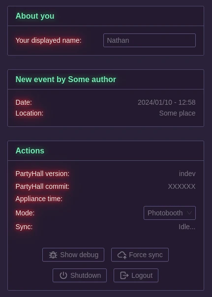 Main page